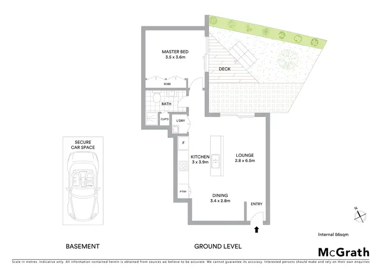 Floorplan of Homely apartment listing, 3/62 Torrens Street, Braddon ACT 2612