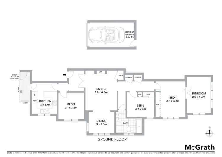 Floorplan of Homely apartment listing, 2/5 Albert Street, Randwick NSW 2031