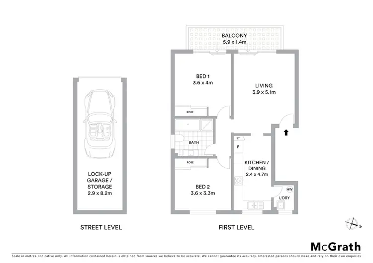 Floorplan of Homely apartment listing, 7/102 O'Connell Street, North Parramatta NSW 2151
