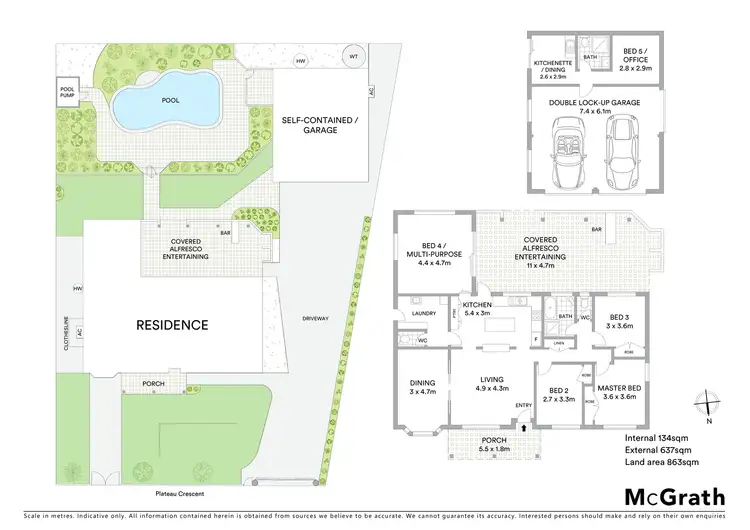 Floorplan of Homely house listing, 21 Plateau Crescent, Carrara QLD 4211