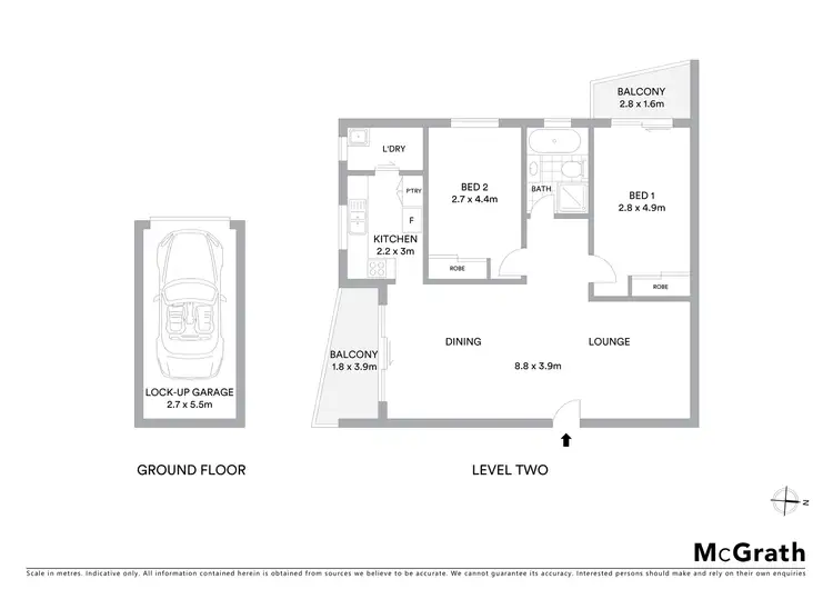 Floorplan of Homely apartment listing, 5/39 Jacobs Street, Bankstown NSW 2200