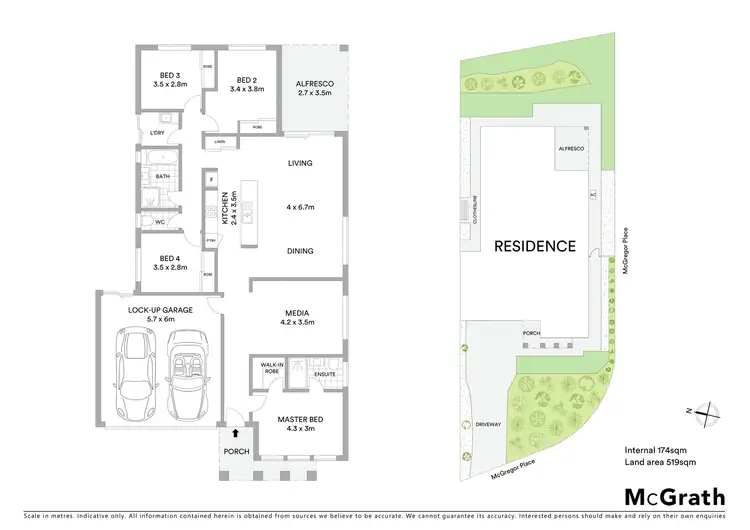 Floorplan of Homely house listing, 15 McGregor Place, Springfield Lakes QLD 4300