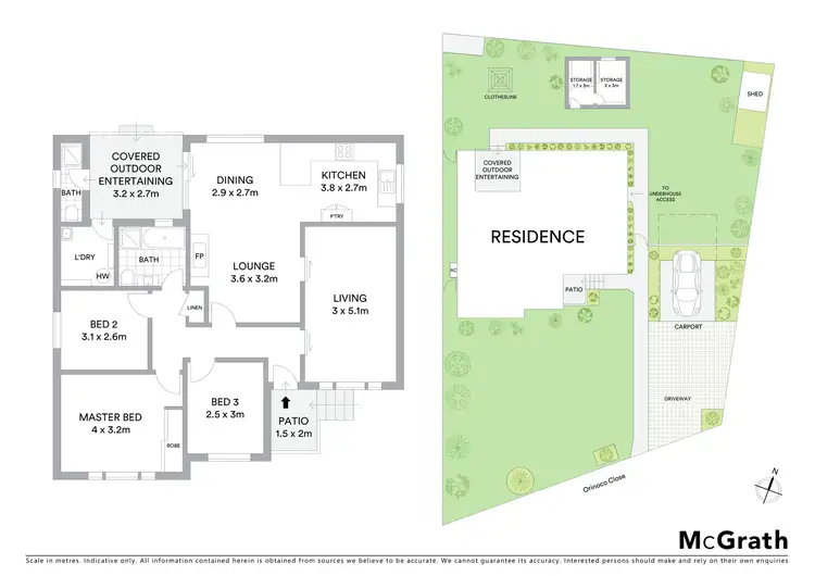Floorplan of Homely house listing, 20 Orinoco Close, Seven Hills NSW 2147