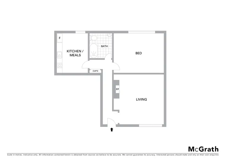 Floorplan of Homely apartment listing, 7/25 Clarke Street, Elwood VIC 3184