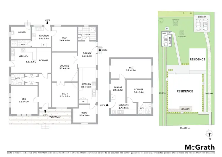 Floorplan of Homely block of units listing, 81 Short Street, Mudgee NSW 2850