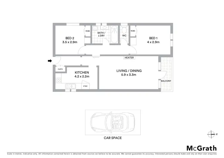 Floorplan of Homely apartment listing, 18/99 Alma Road, St Kilda East VIC 3183