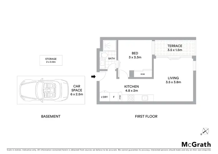 Floorplan of Homely apartment listing, 108/525 Mt Alexander Road, Moonee Ponds VIC 3039