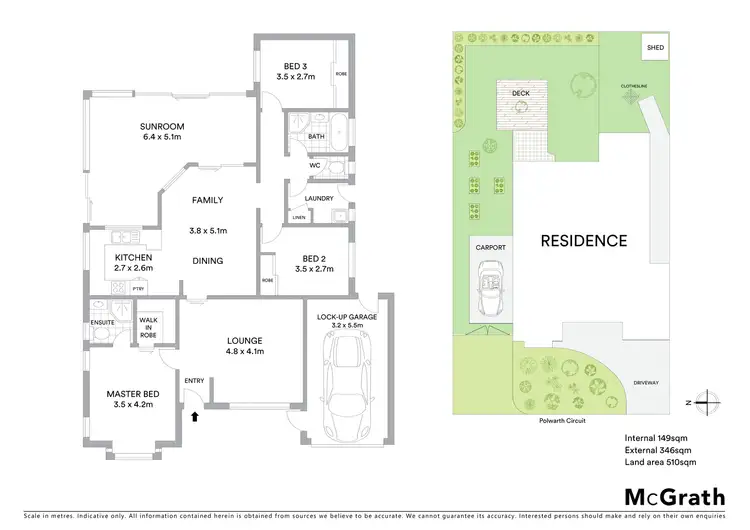 Floorplan of Homely house listing, 58 Polwarth Circuit, Dunlop ACT 2615