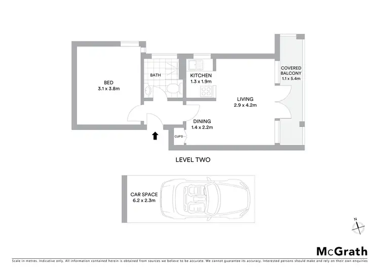 Floorplan of Homely apartment listing, 7/316 Miller Street, North Sydney NSW 2060