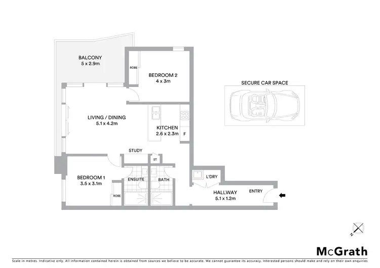 Floorplan of Homely apartment listing, 19/42 Cliff Road, Epping NSW 2121