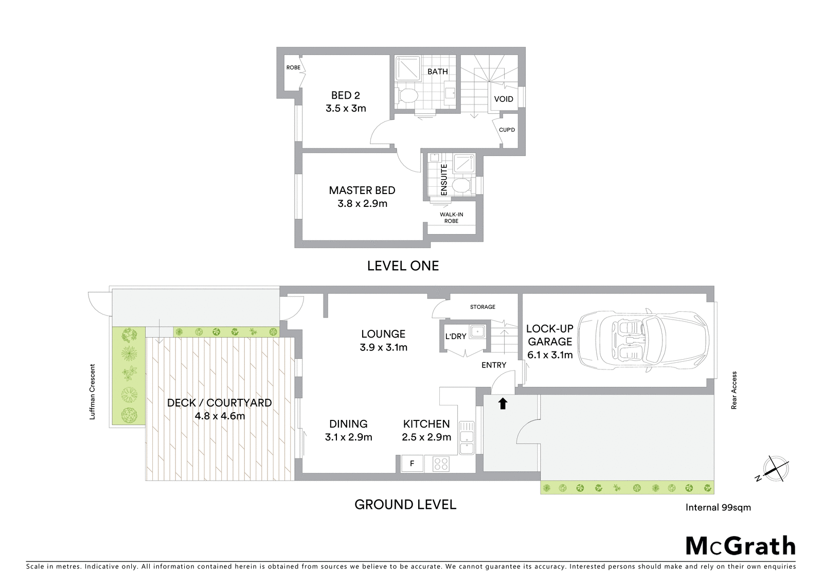 Floorplan of Homely townhouse listing, 3/17 Luffman Crescent, Gilmore ACT 2905