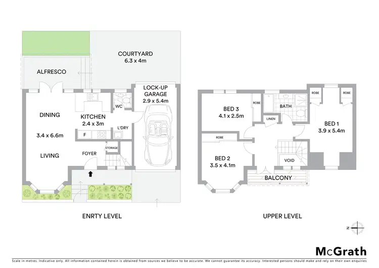 Floorplan of Homely townhouse listing, 171 Alexander Street, Crows Nest NSW 2065