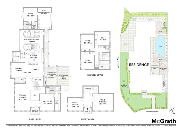 Floorplan of Homely house listing, 8 Springthorpe Way, Castle Hill NSW 2154