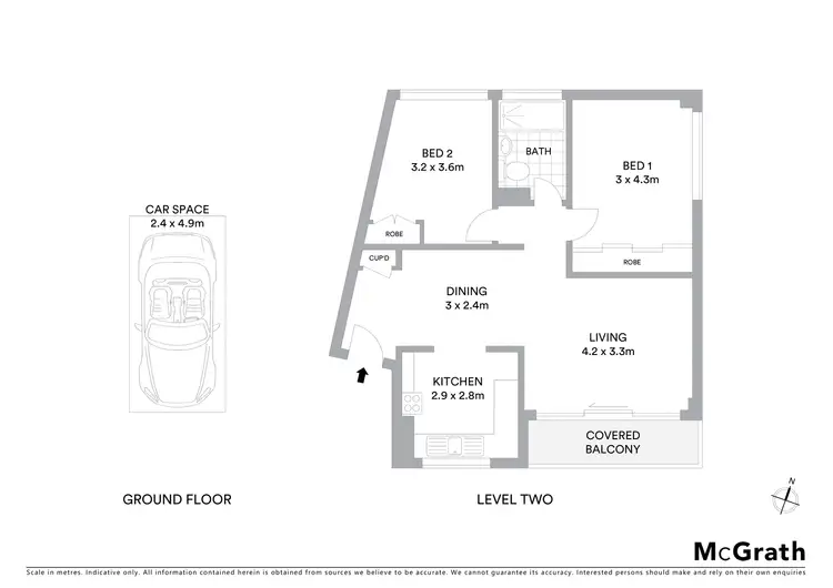 Floorplan of Homely apartment listing, 22/29 Carabella Street, Kirribilli NSW 2061