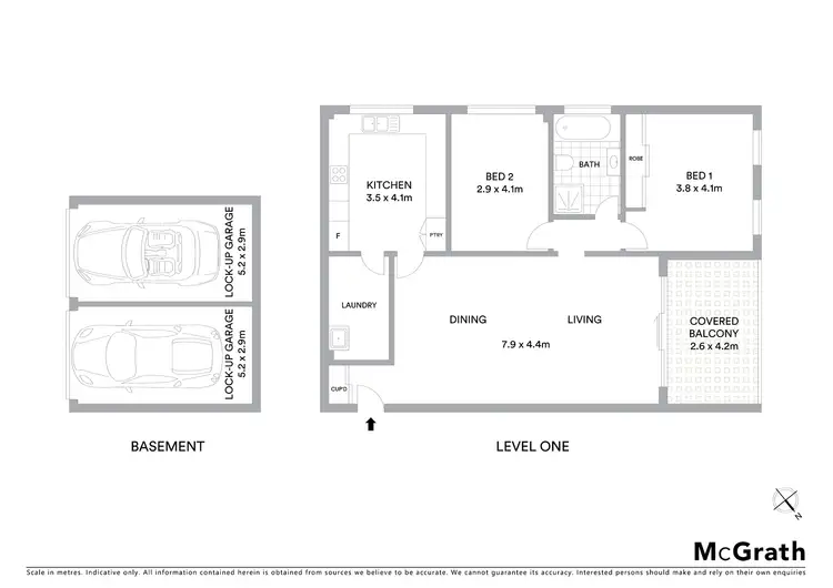 Floorplan of Homely unit listing, 8/78 Cahors Road, Padstow NSW 2211