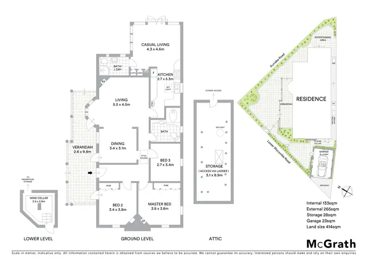 Floorplan of Homely house listing, 23A Lower Wycombe Road, Neutral Bay NSW 2089