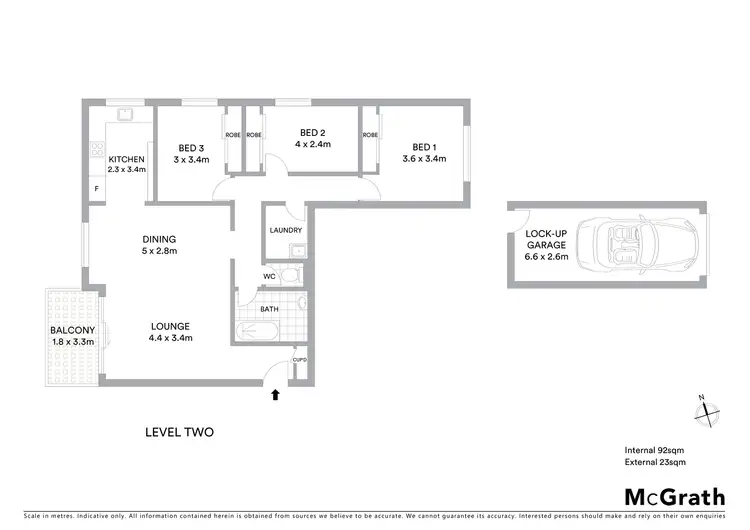 Floorplan of Homely apartment listing, 8/16 Eaton Street, Neutral Bay NSW 2089