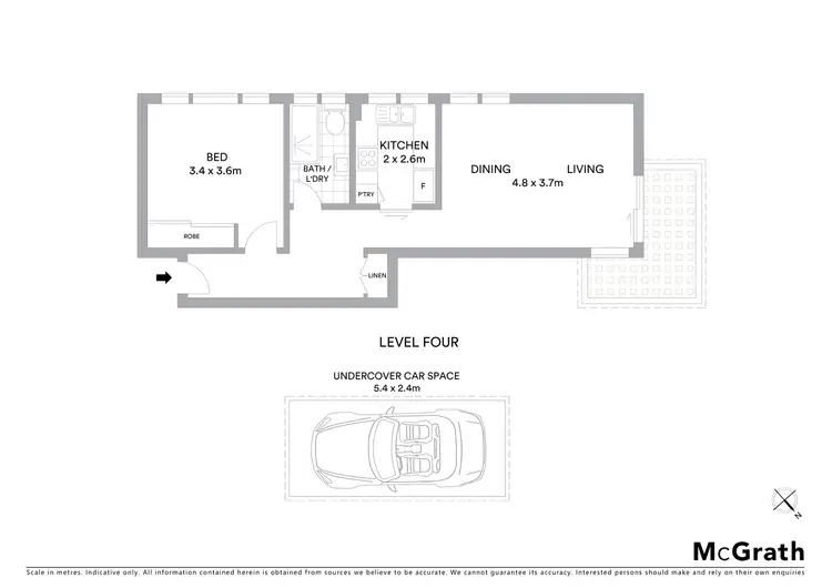 Floorplan of Homely apartment listing, 15/74 Cairo Street, Cammeray NSW 2062