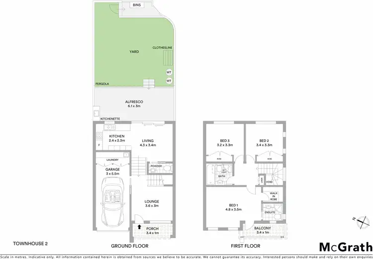 Floorplan of Homely townhouse listing, 2/59 Solander Road, Kings Langley NSW 2147