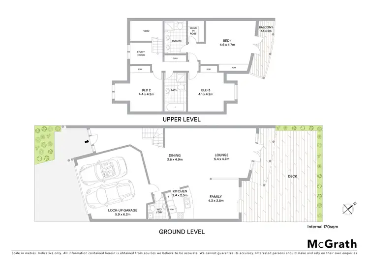Floorplan of Homely townhouse listing, 152/50 Ellenborough Street, Lyneham ACT 2602