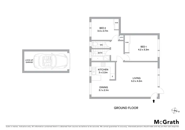 Floorplan of Homely apartment listing, 2/91 Alfred Street, Ramsgate Beach NSW 2217