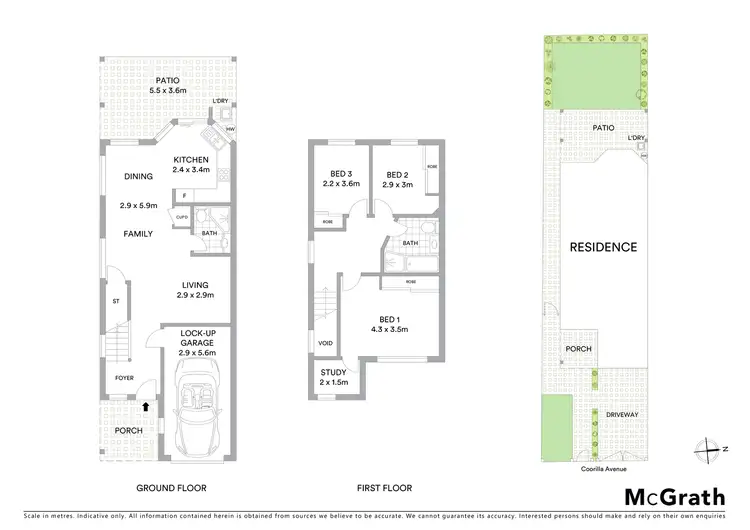 Floorplan of Homely semi-detached listing, 12 Coorilla Avenue, Croydon Park NSW 2133