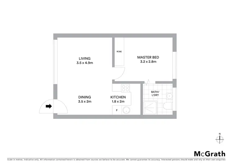 Floorplan of Homely apartment listing, 11/271 O'Hea Street, Pascoe Vale South VIC 3044