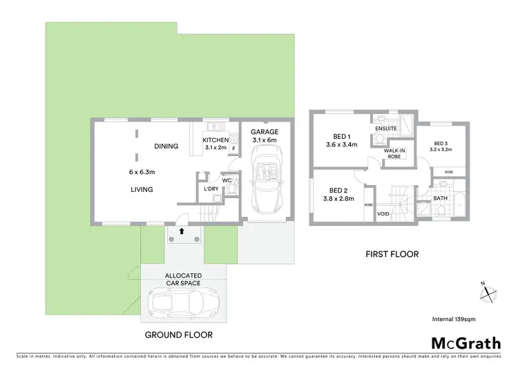 Floorplan of Homely townhouse listing, 9/5 Colmer Street, Bruce ACT 2617