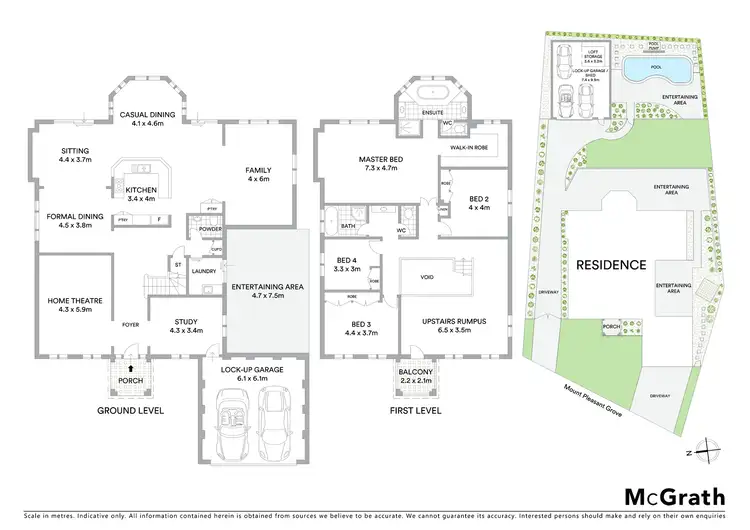 Floorplan of Homely house listing, 8 Mount Pleasant Grove, Cessnock NSW 2325