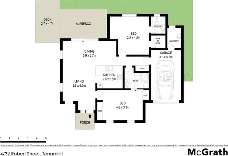 Floorplan of Homely villa listing, 4/32 Robert Street, Tenambit NSW 2323