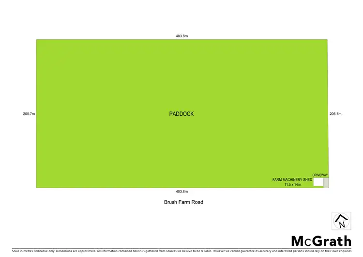 Floorplan of Homely land listing, 166 Brush Farm Road, Raworth NSW 2321