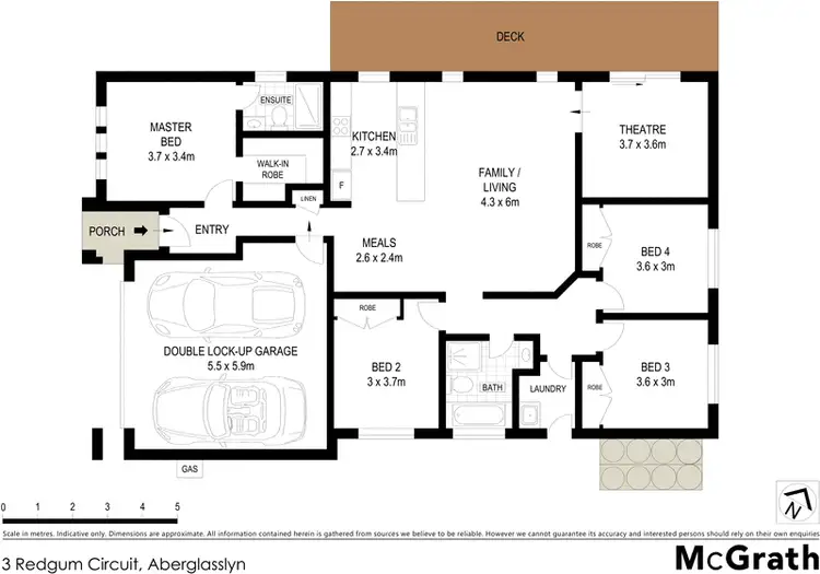 Floorplan of Homely house listing, 3 Redgum Circuit, Aberglasslyn NSW 2320