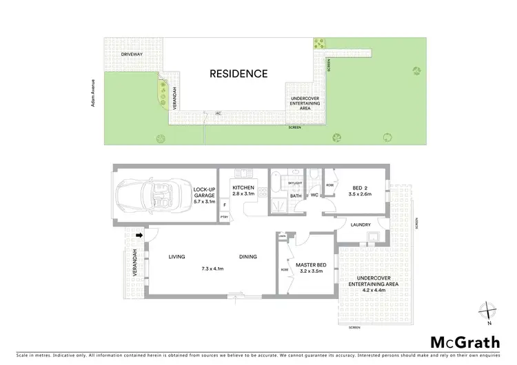 Floorplan of Homely unit listing, 2/26 Adam Avenue, Rutherford NSW 2320