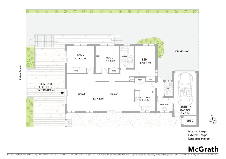 Floorplan of Homely house listing, 15 Elden Street, Toukley NSW 2263
