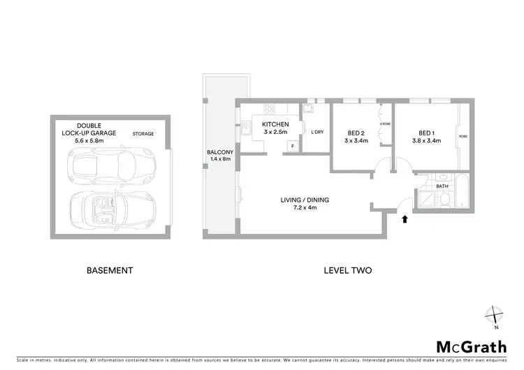 Floorplan of Homely apartment listing, 22/60 Seaview Street, Cronulla NSW 2230