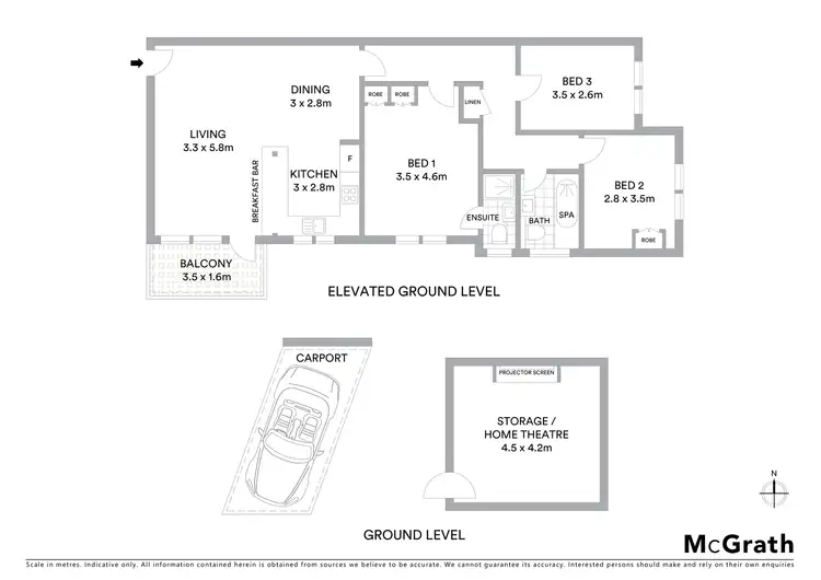 Floorplan of Homely apartment listing, 2/71 Shirley Road, Wollstonecraft NSW 2065