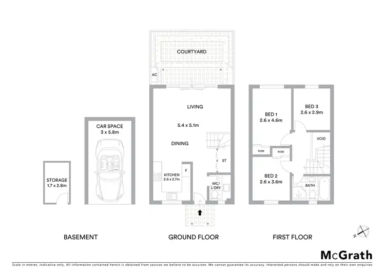 Floorplan of Homely townhouse listing, 2/6 Graham Road, Narwee NSW 2209