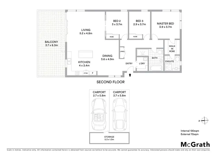 Floorplan of Homely apartment listing, 22/6 MacLeay Street, Turner ACT 2612