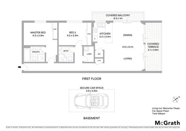 Floorplan of Homely apartment listing, 44/1 Brown Street, Ashfield NSW 2131
