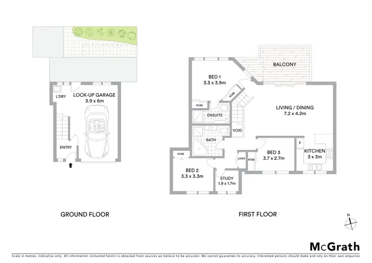 Floorplan of Homely townhouse listing, 6/9 Hillcrest Street, Terrigal NSW 2260