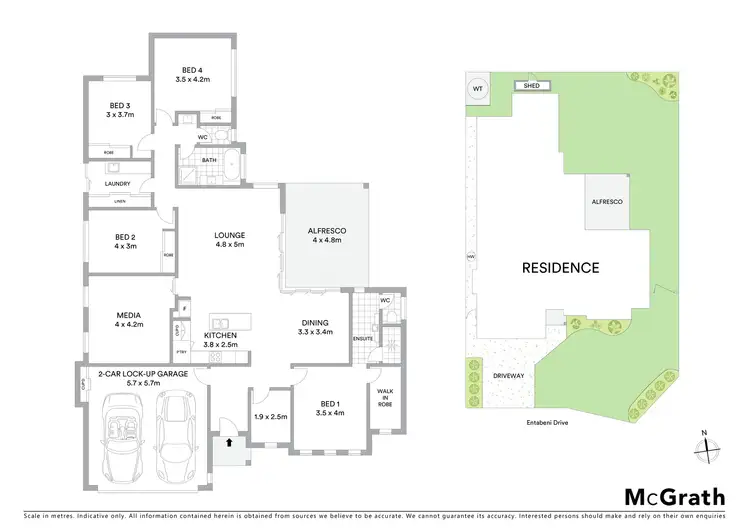 Floorplan of Homely house listing, 33 Entabeni Drive, Kearneys Spring QLD 4350