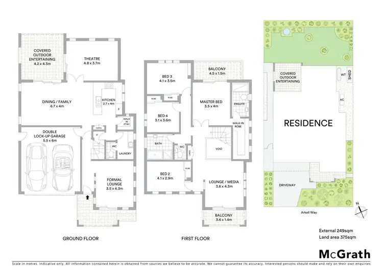 Floorplan of Homely house listing, 11 Arkell Way, Cobbitty NSW 2570