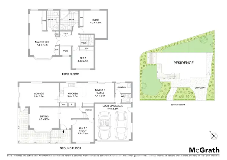 Floorplan of Homely house listing, 40 Barons Crescent, Hunters Hill NSW 2110
