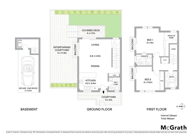 Floorplan of Homely townhouse listing, 5/54 George Street, Marrickville NSW 2204