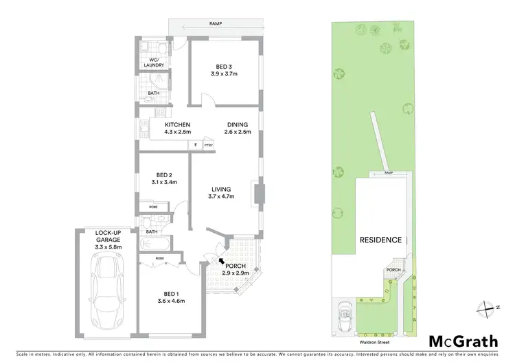 Floorplan of Homely house listing, 16 Waldron Street, Sandringham NSW 2219