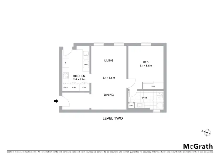 Floorplan of Homely apartment listing, 8/7 Wylde Street, Potts Point NSW 2011