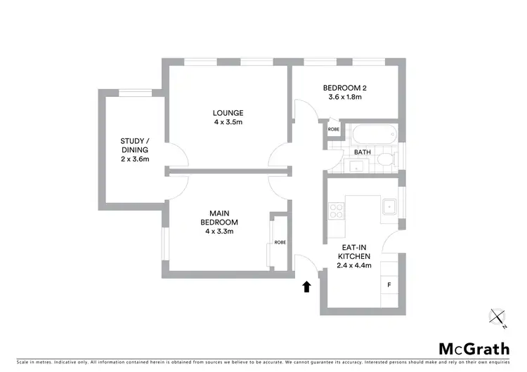 Floorplan of Homely apartment listing, 8/25 Mosman Street, Mosman NSW 2088