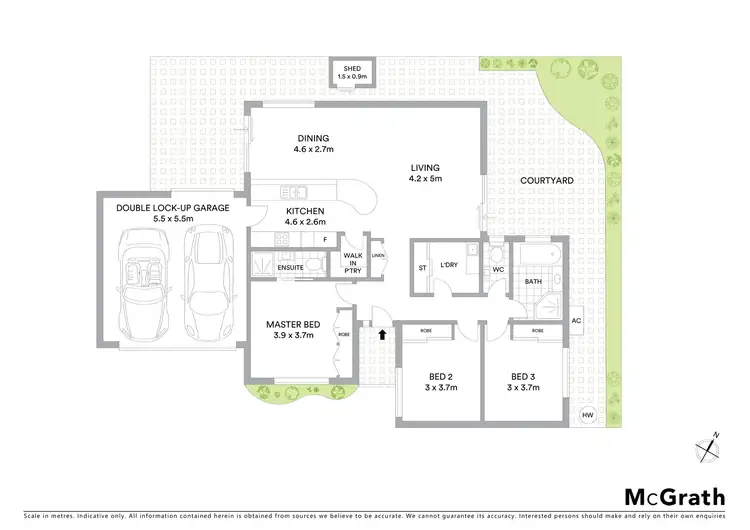 Floorplan of Homely villa listing, 2/13 Flide Street, Caringbah NSW 2229