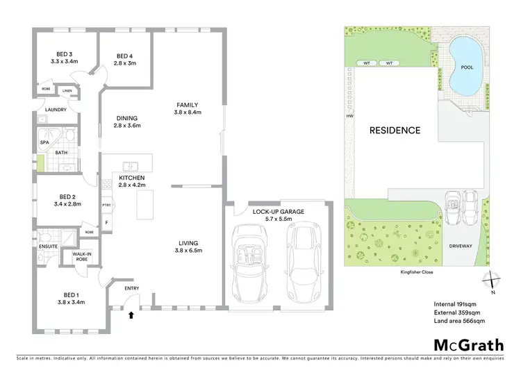 Floorplan of Homely house listing, 9 Kingfisher Close, Kincumber NSW 2251