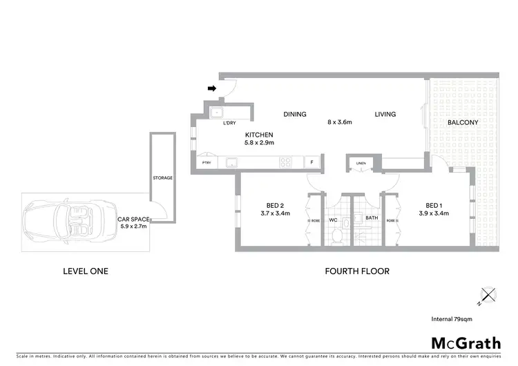 Floorplan of Homely apartment listing, 418/6 Pine Tree Lane, Terrigal NSW 2260